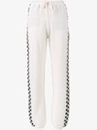 Stella Mccartney - Check Track Pants - Women - Virgin Wool - 42, White, Virgin Wool