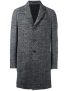 Z Zegna Woven Single Breasted Coat, Men's, Size: 50, Grey, Wool/polyamide/cupro/cotton