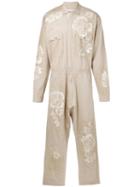 Marna Ro - Embroidered Jumpsuit - Men - Cotton - M, Nude/neutrals, Cotton