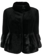 Cara Mila Bella Mink Jacket - Black