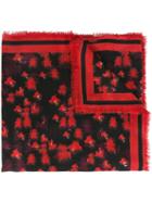 Givenchy Abstract Print Scarf, Women's, Black, Silk/virgin Wool