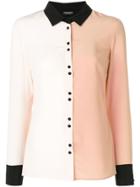 Twin-set Two Tone Collared Shirt - Nude & Neutrals
