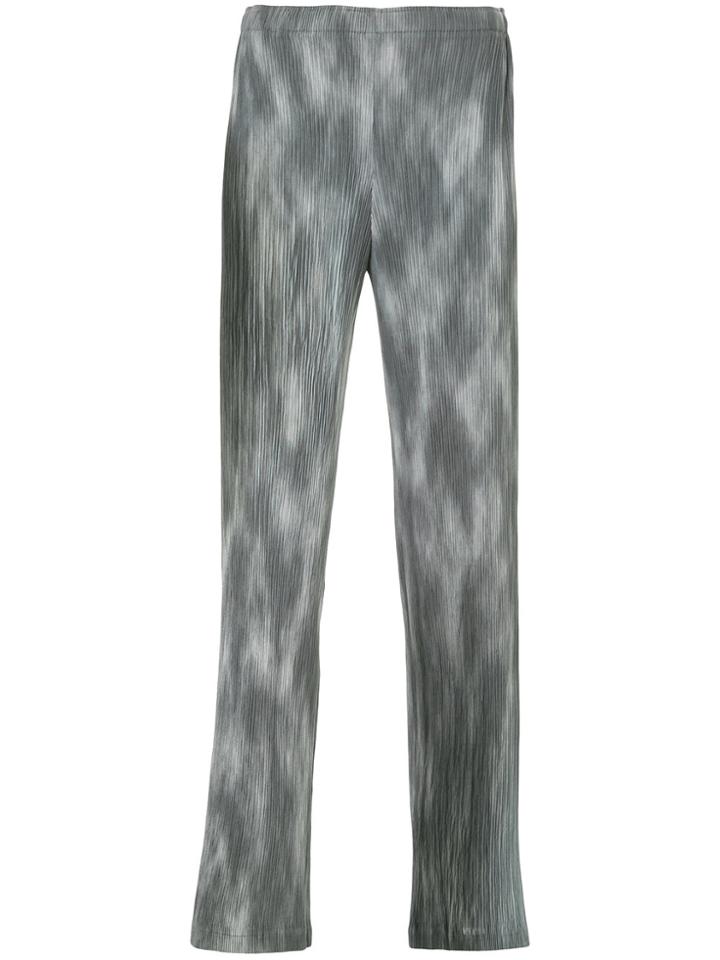 Issey Miyake Vintage Marbled Effect Trousers - Grey