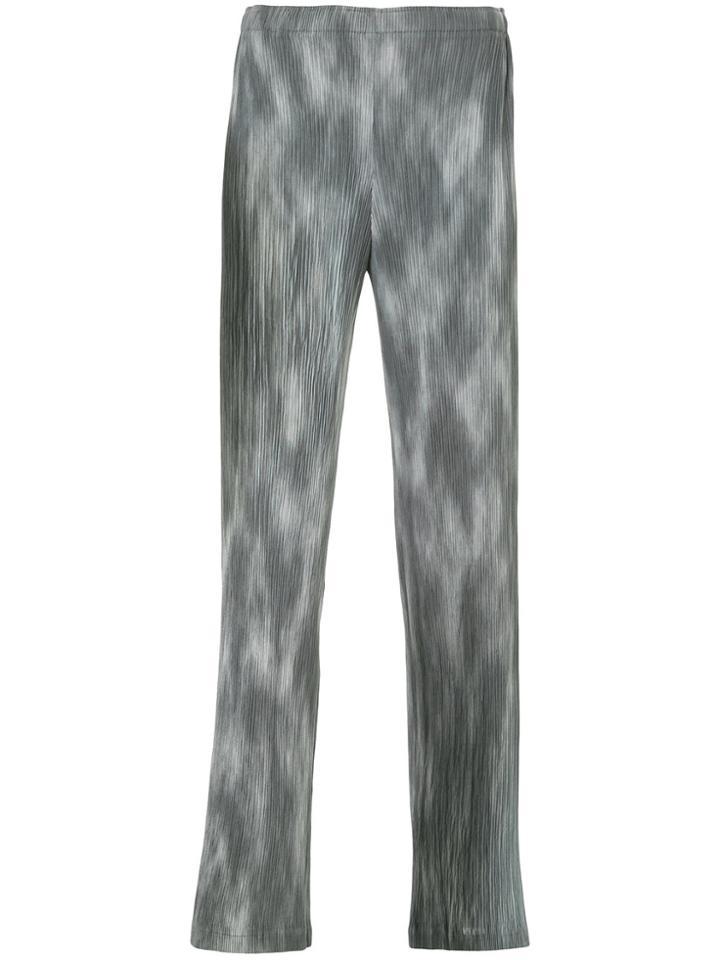 Issey Miyake Vintage Marbled Effect Trousers - Grey