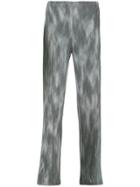 Issey Miyake Vintage Marbled Effect Trousers - Grey