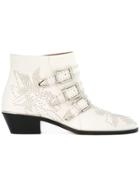 Chloé Susanna Ankle Boots - White