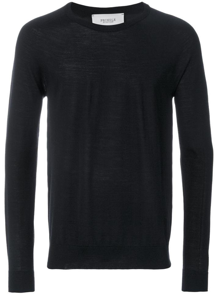 Pringle Of Scotland Contrast Patch Sweater - Blue