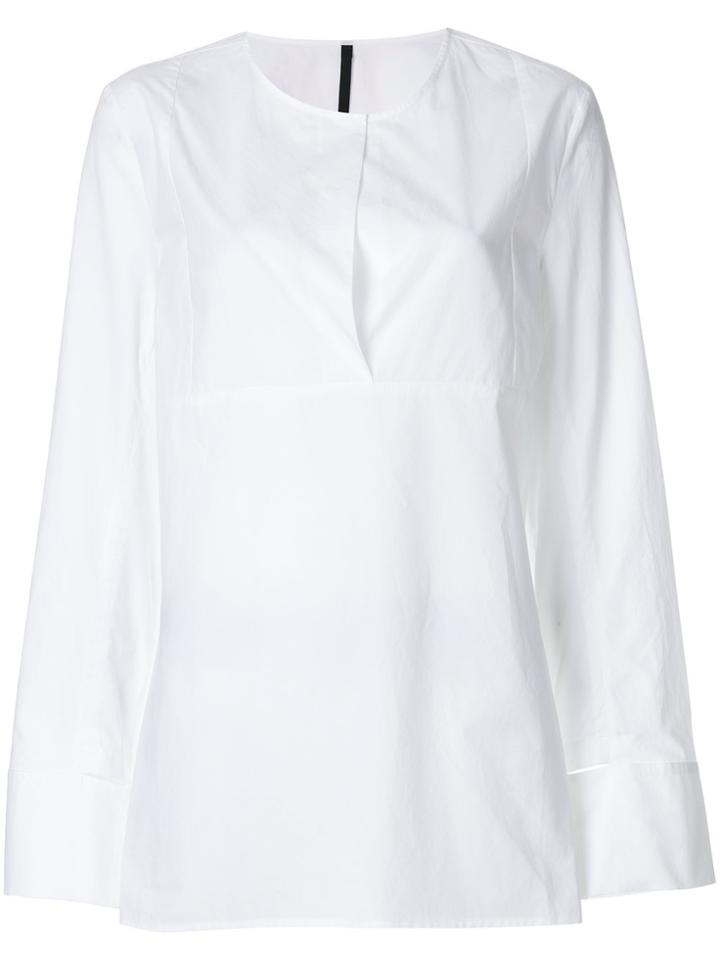 Sara Lanzi Round Neck Shirt - White
