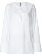 Sara Lanzi Round Neck Shirt - White