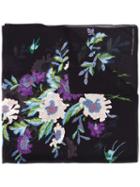 Diane Von Furstenberg - Floral Print Scarf - Women - Silk - One Size, Women's, Black, Silk