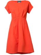 Boutique Moschino - Wide Neck Dress - Women - Cotton/other Fibres - 40, Women's, Yellow/orange, Cotton/other Fibres