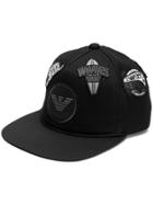Emporio Armani Logo Patches Hat - Black