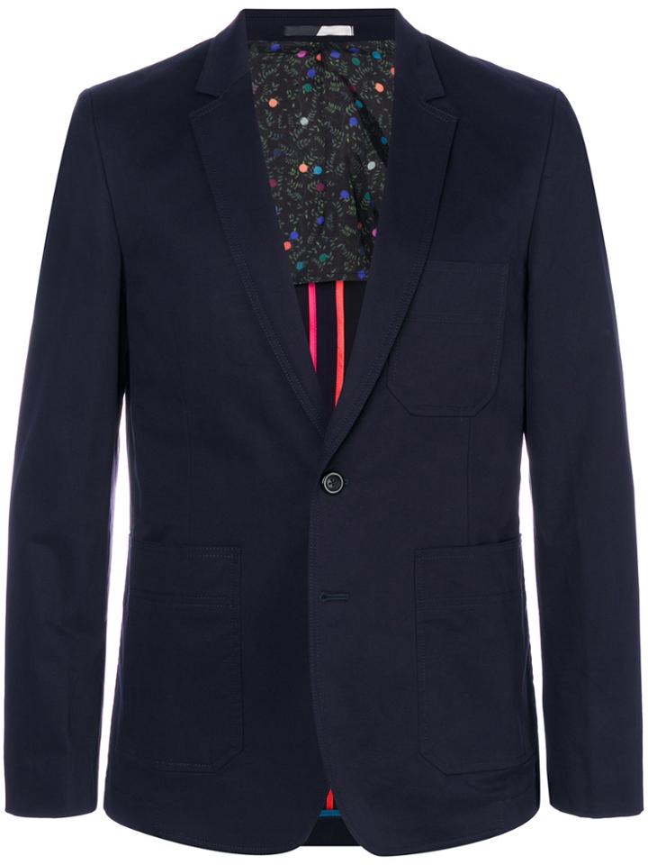 Ps By Paul Smith Slim-fit Jacket - Blue
