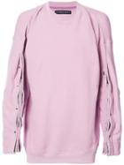 Y / Project - Crew Neck Sweatshirt - Men - Cotton/spandex/elastane - S, Pink/purple, Cotton/spandex/elastane