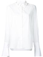 Muveil - Embellished Collar Shirt - Women - Cotton - 36, White, Cotton