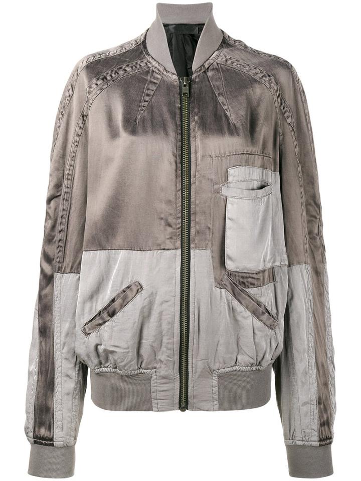 Haider Ackermann - Panelled Bomber Jacket - Women - Cotton/rayon - M, Green, Cotton/rayon