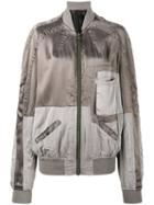 Haider Ackermann - Panelled Bomber Jacket - Women - Cotton/rayon - M, Green, Cotton/rayon