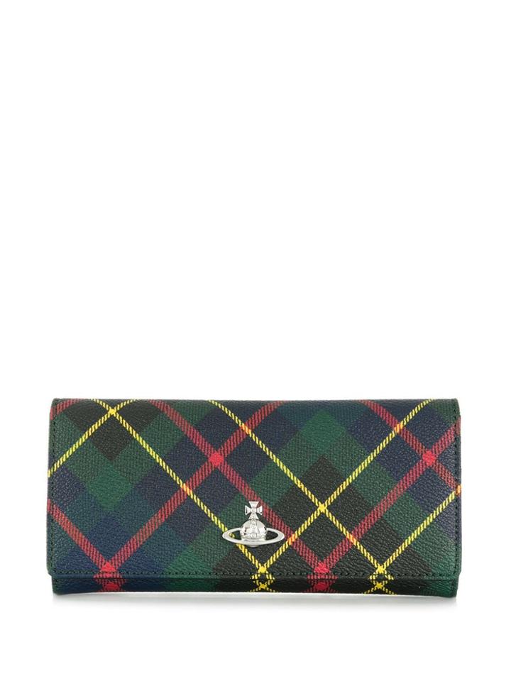 Vivienne Westwood Tartan Print Wallet - Black