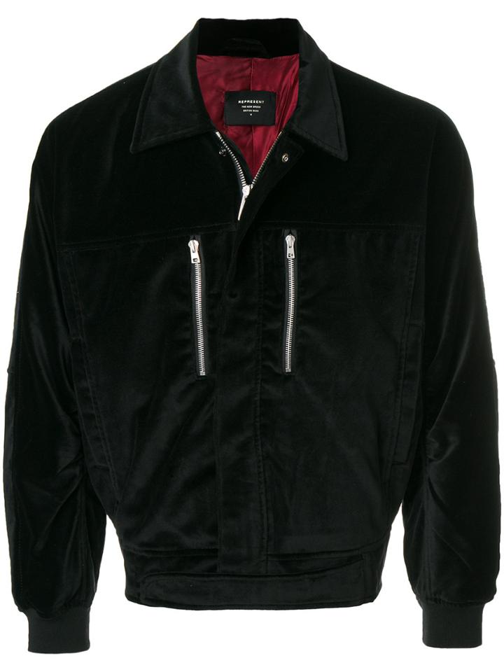Represent Classic Bomber Jacket - Black
