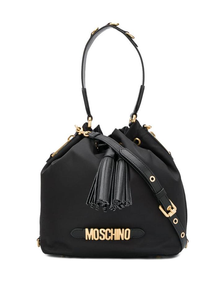 Moschino Tassel Detailed Satchel - Black