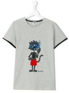 Karl Lagerfeld Kids - Scuba Cat T-shirt - Kids - Cotton - 16 Yrs, Grey
