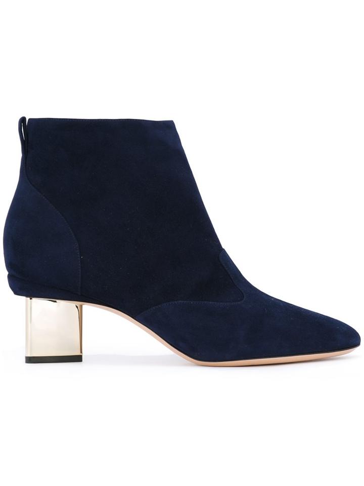 Nicholas Kirkwood Metal Heel Ankle Boots