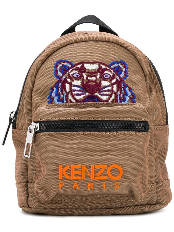 Kenzo Mini Tiger Canvas Backpack - Nude & Neutrals