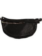 Guidi Long Strap Shoulder Bag - Black