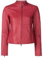 Emporio Armani Fitted Biker Jacket - Red