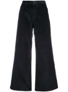 Nine In The Morning Wide Leg Corduroy Trousers - Blue