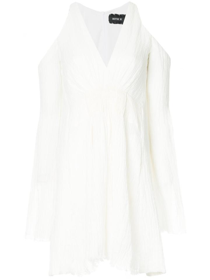 Kitx Faithful Keeper Cutout Shoulder Dress - White