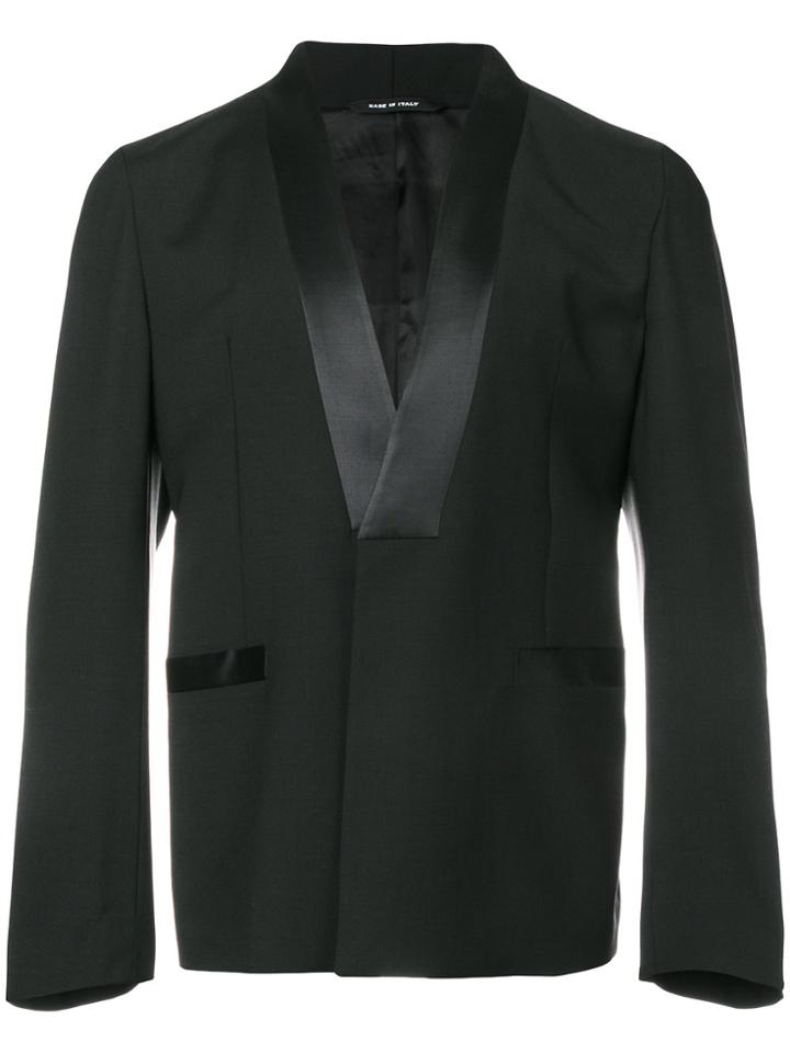 Sartorial Monk Shawl Lapel Blazer - Black