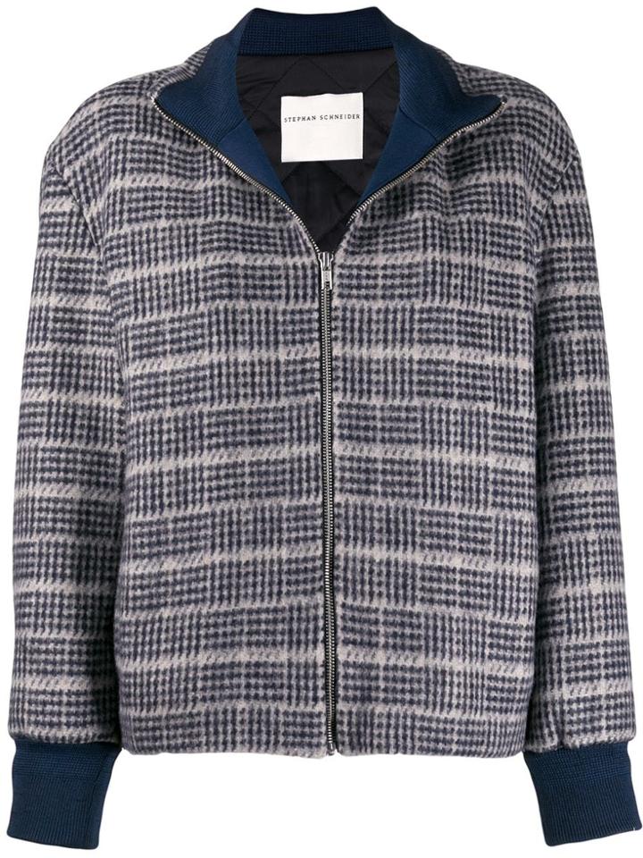 Stephan Schneider Patterned Bomber Jacket - Blue