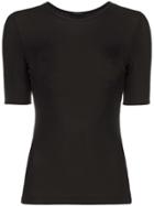 Goldsign Ribbed Short-sleeve T-shirt - Black