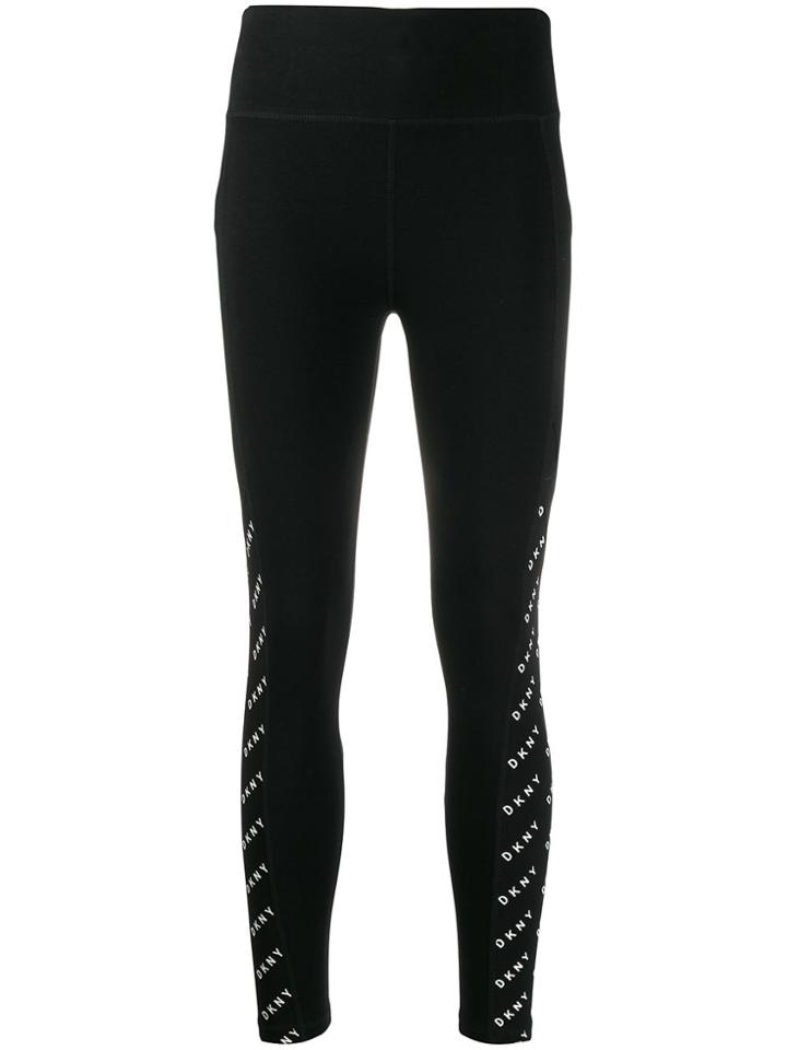 Dkny Branded Leggings - Black
