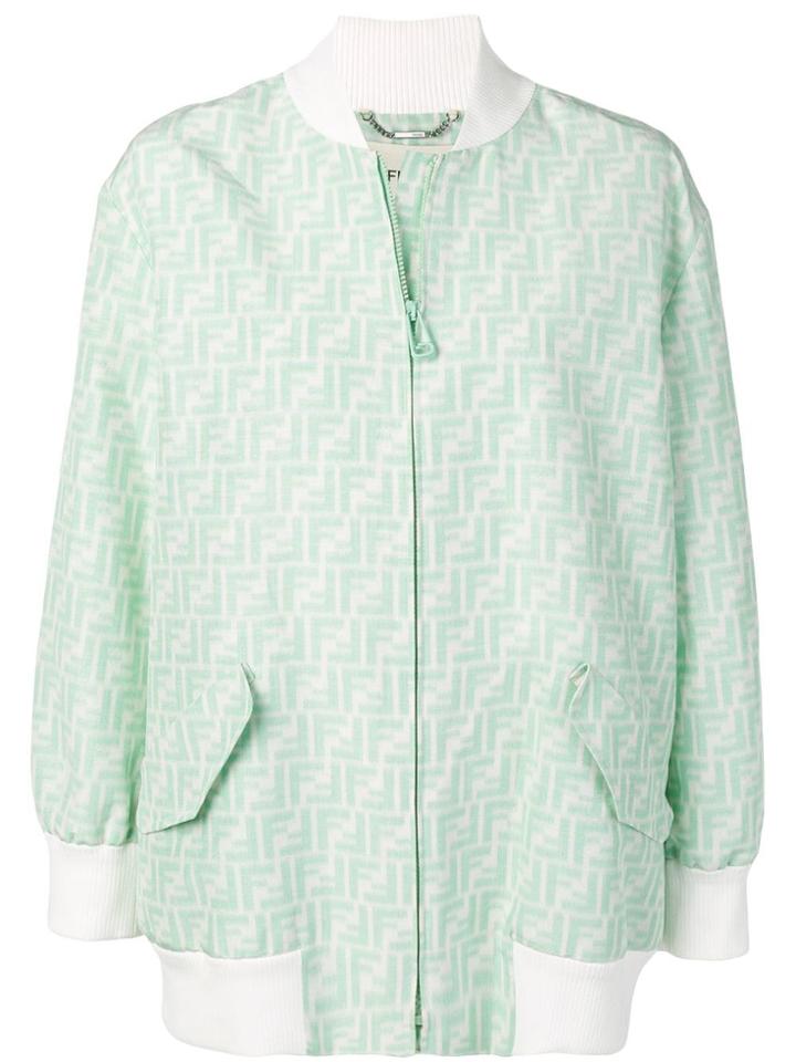 Fendi Ff Bomber Jacket - Green