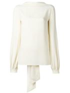 Tom Ford Attached Scarf Blouse - Nude & Neutrals