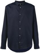 Emporio Armani Basic Patterned Shirt - Blue
