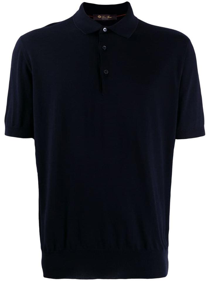 Loro Piana Knit Polo Shirt - Blue