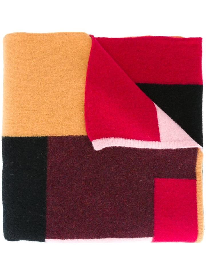 Dsquared2 Paneled Scarf, Women's, Black, Wool