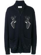 Pringle Of Scotland Reindeer Jacquard Cardigan - Black