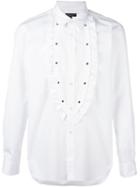 Comme Des Garçons Homme Plus Studded Bib Shirt, Men's, Size: Xs, White, Cotton