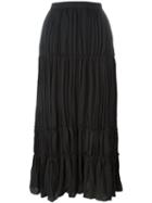 Elizabeth And James Pleated Skirt, Women's, Size: 4, Black, Polyester