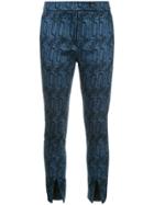 Manning Cartell Jacquard Cropped Trousers - Blue