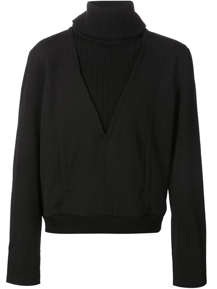 J.w.anderson Ribbed Knit Panel Sweatshirt