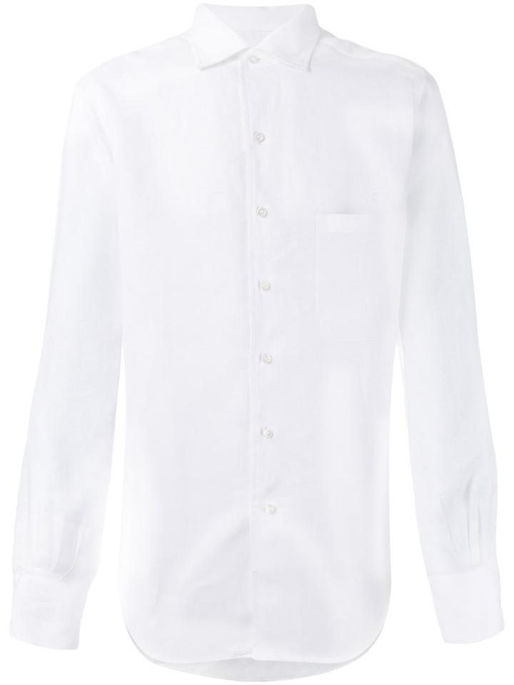Loro Piana - Andre Ml Sahara Melange Shirt - Men - Linen/flax - Xxl, White, Linen/flax