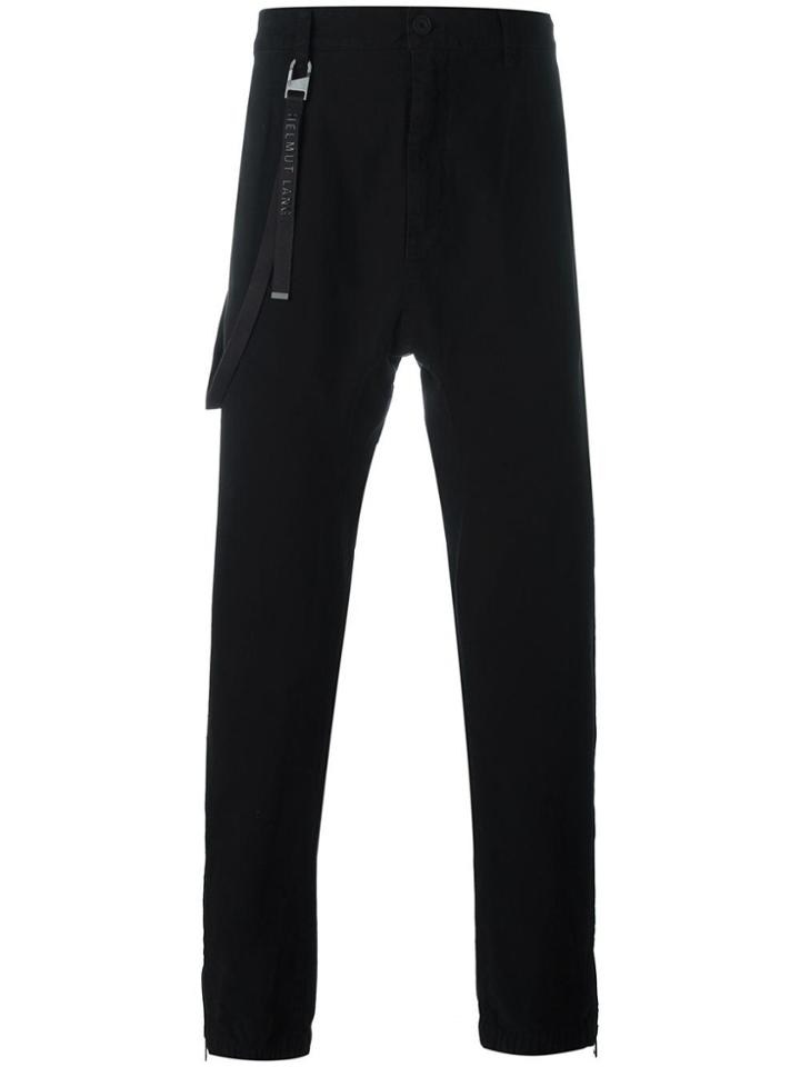 Helmut Lang Strap Detail Trousers - Black