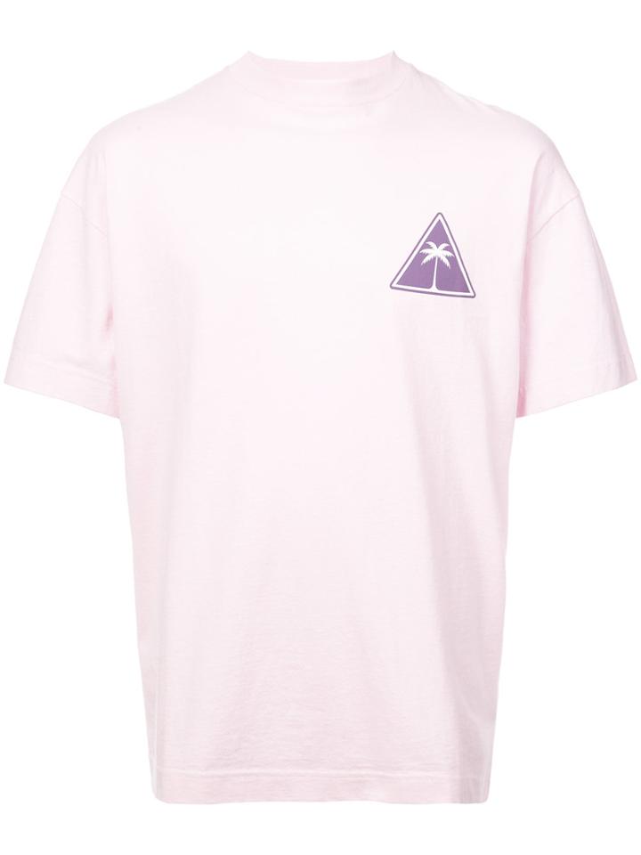Palm Angels Printed T-shirt - Pink & Purple