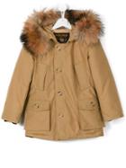 Woolrich Kids Fur Collar Parka, Boy's, Size: 6 Yrs, Brown