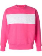Supreme Logo Panel Sweatshirt - Pink